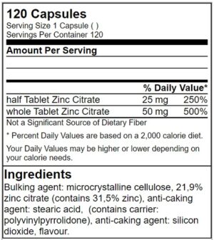 GN Zinc Citrate - 120 Tabl.