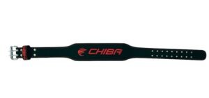Chiba - 40810 - Ledergürtel schwarz/pink