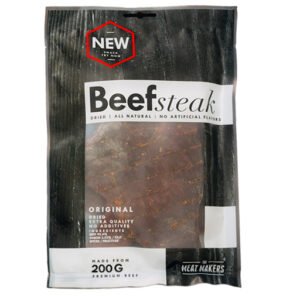 TMM Meatmakers Jerky Trockenfleisch - Beef Steak - Beutel einzelnd 200g