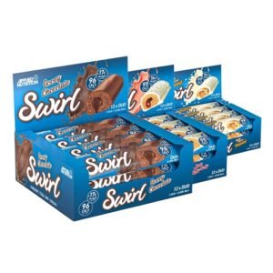 Applied Nutrition SWIRL Bar(12x60g) Gooey Chocolate - VERPACKUNG BESCHÄDIGT
