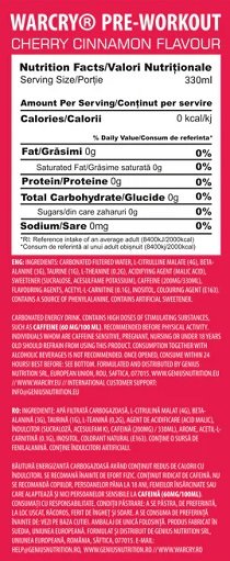Genius Nutrition Warcry PWO Drink (24 x 330 ml) – Bild 6