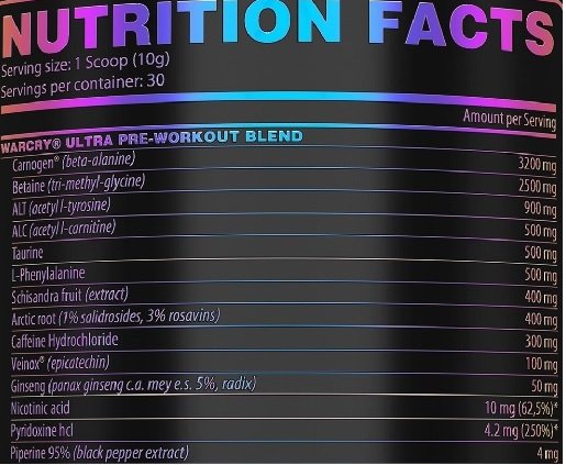 Genius Nutrition - Warcry ULTRA 300g – Bild 2