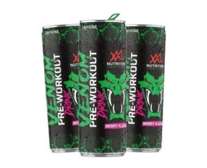 XXL Nutrition Venom Pre Workout Drink Sour Berry 24x250ml