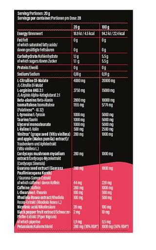 GoFitness Go Hard Booster 400g – Bild 2
