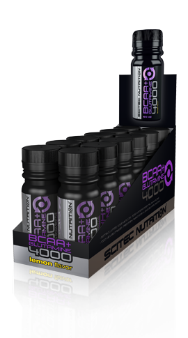 Scitec SHOT BCAA + Glutamin 4000 (12x60ml) lemon