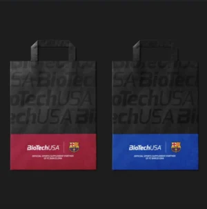BioTech Papiertaschen / Paper bag small - FC Barcelona 250 Stück