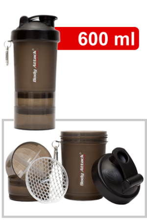 Body Attack SmartShake Logo - 600ml Gunsmoke