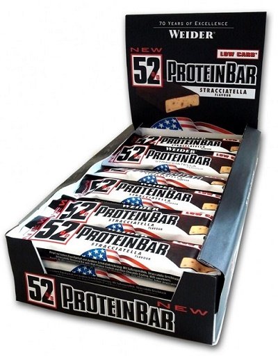 Weider 52% Protein Bar 24x50g