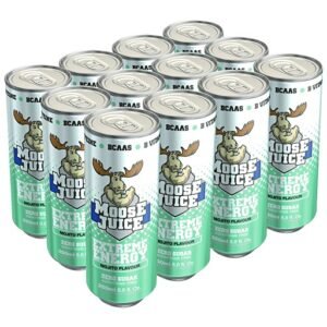 Muscle Moose Juice Energy BCAA Drink - (12x250ml) Mojito
