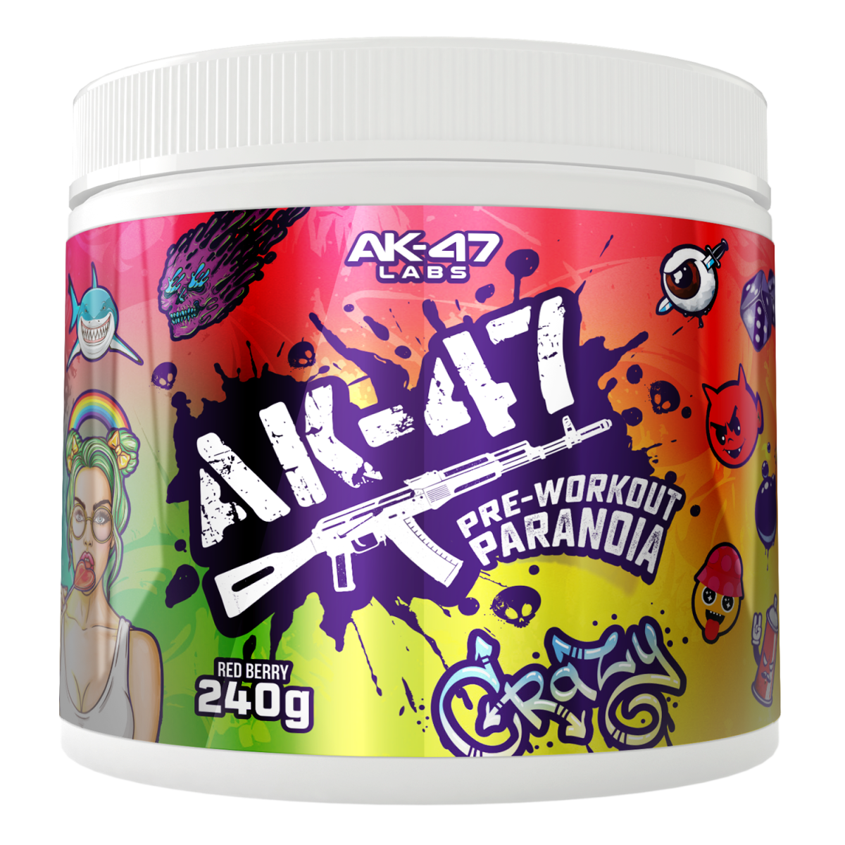 AK47 Labs Pre-Workout Paranoia - 240g 1 ak47 labs pre workout paranoia 240g AK47 Labs Pre-Workout Paranoia - 240g
