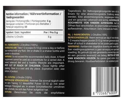 Dedicated Citrullin 300g – Bild 2