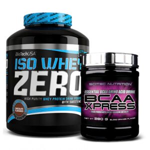 BioTech USA Iso Whey Zero 2268 Gramm + Scitec BCAA Xpress 280 Gramm