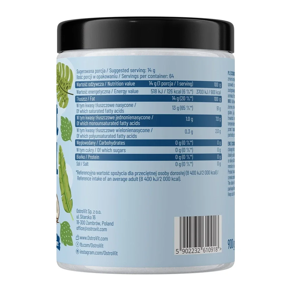 Ostrovit Coconut Oil 900g – Bild 2