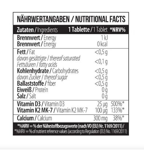 MST - Calcium Citrate D3 + K2Vital 60 Tabletten – Bild 2