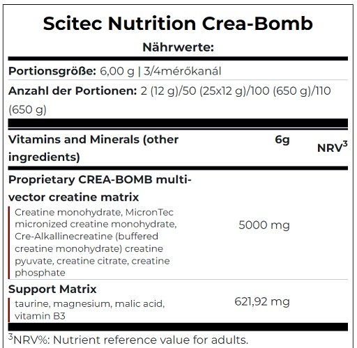 Scitec Crea-Bomb 660g – Bild 2