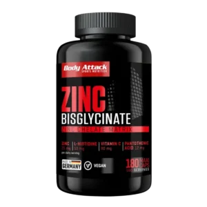 Body Attack Zink Bisglycinat 25 mg 180 Kapseln