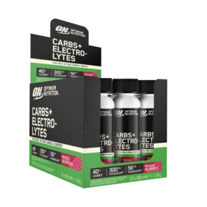 Optimum Nutrition Carbs + Electrolytes Shot 12x99ml Mixed Berries